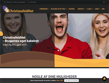 Tablet Screenshot of christiansfeldnet.dk